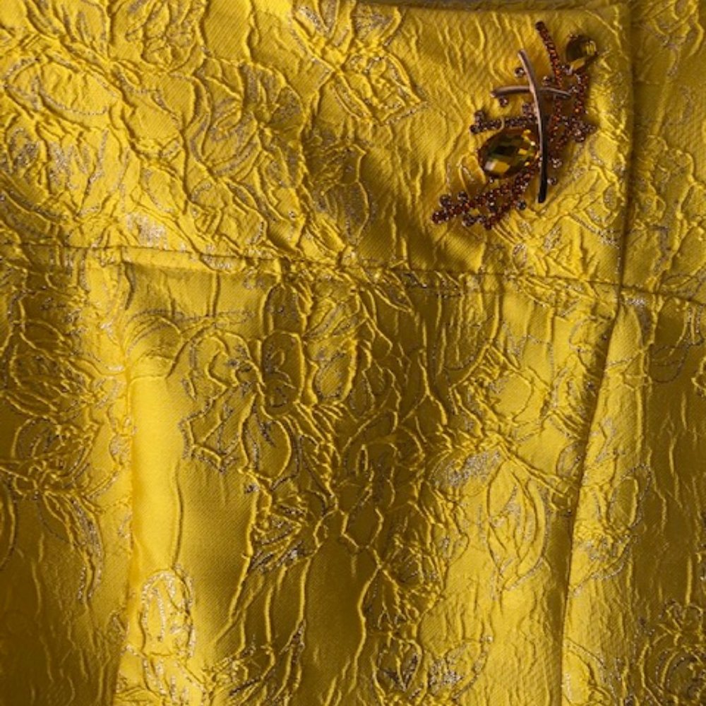 Lily &Taylor New York  Size 18 dress - Yellow & Silver